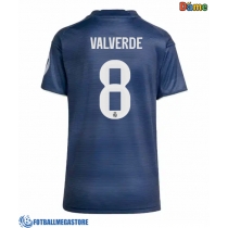 Fotballdrakt Dame Real Madrid Federico Valverde #8 Bortedrakt 2025-26 Kortermet